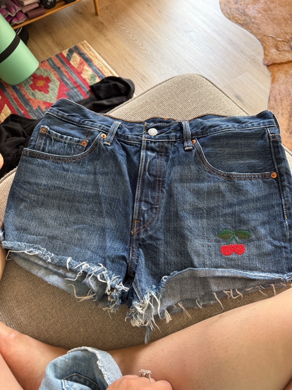 Lot of 5 denim jean shorts